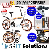 【READY STOCK】UPGRADED SSPU Sport Foldable Bicycle 20 Inch 7 Speed Shimano Gear Shifter Rear Derailleur 20' Folding Bike
