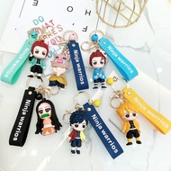 Demon Slayer Keychain Demon Slayer Car Keychain Cartoon Anime Figure Backpack Pendant Figurine Perip