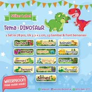 Waterproof Name Sticker/DINOSAUR Theme LABEL Sticker