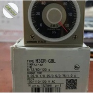 OMRON TIMER Type :H3CR-G8L TIME 6/12/60/120 s CHANGE TIME 0.05/0.1/0.25/0.5 s VOLTS 100/110/120 V AC