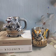 Godzilla Mug 3D Creative Coffee Cup Water Series 70th Anniversary Stainless Steel 3D Boy Gift