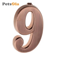 PETSOLA Inlaid Door Number Sign Plaque House Hotel Address Digits Plate  Address Number 0-- Signs