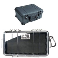 Select Bundle - Pelican 1560 Case with Foam (Black) and Pelican 1060 Micro Case (Black/Clear)