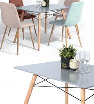 Global House ชุดโต๊ะอาหาร 4ที่นั่ง LONDONSG&MONTAGE รับประกันของเเท้