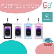 USAMS US-YD011 Waterproof Phone Pouch Universal 7-inch Waterproof Case Dry Bag IPX8 Underwater Phone