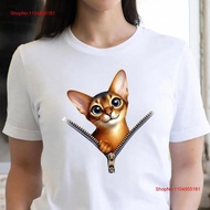 Abyssinian Cat T-Shirt - Soft, Vintage-Washed Stylish Graphic Tee for Casual Wear