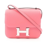 【二手】愛馬仕 (Hermes) Constance 3 Mini Rose Azalee 女士單肩背包，小牛皮材質，二手 B