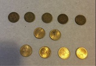 香港女皇5仙硬幣（不同年份，沒有64年）共11個