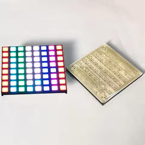 4PCS 60x60x5MM Square RGB Light 8x8 Dot Matrix Module KYX-2088RGB Square Thin Cover LED Digital Disp