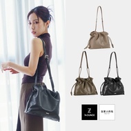 74ounce Leaf Lotus Leaf Drawstring Side Backpack [LG-1103-Q5-W]