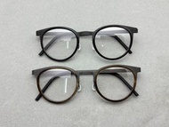 LINDBERG 9704眼鏡框 全架無螺絲可配鏡片 size：48-22-145總寬140框高46