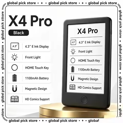 New XTEINK E-Book Reader X3/X4/X4 Pro E-Ink Reader Touch Front Light Portable Eye Protection E-Paper