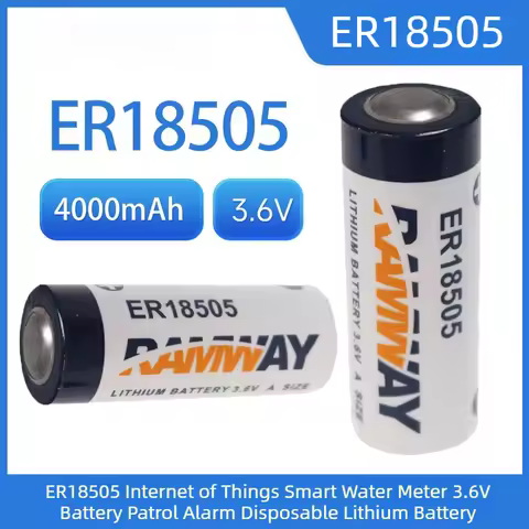 ER18505 3.6V Disposable Lithium Battery 4000mAh Not Rechargeable Batteries for Internet of Things Sm