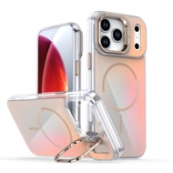 Phone Case, QW02, Lens Support, Color Changing, Smooth Magnetic, Case for iPhone 16, 15, 14, 13, 12,