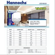 Hannochs Vario LED lamp / LED bulb 6 Watt / 12 Watt / 18 Watt / LED hanochs lamp