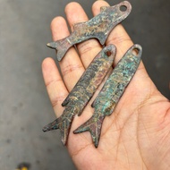 Antique Bronzeware Coins Antique Miscellaneous Items Antique Old Fish-Shaped Coins Bronze Miscellane