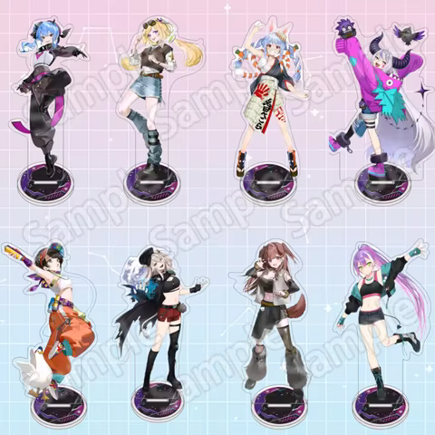 Hololive Usada Pekora Hoshimachi Suisei Streetwear Style High Transparent Double-Side Printed 15CM A