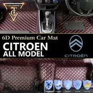 Top Carpet [ CITROEN LIVE ] 6D PU Leather For CITROEN C3 AIRCROSS, C4 PICASSO