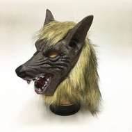 Halloween Scary Grimace Wolf Headgear Stage Props Children Wolf Mask Wolf Head Set Creative Mask