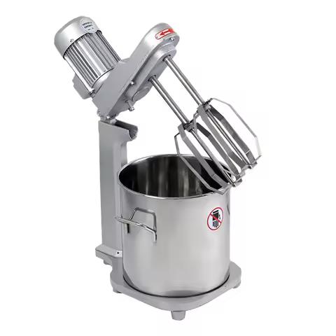 Commercial Planetary Mixer 15L Dough Mixer Stand Mixer 200W Double Stirring Bread Kneading Machine E