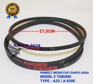 fanbelt vanbelt mesin cuci sanyo AQua 2 Tabung A-33 / A- 820E