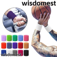 WISDOMEST 1Pcs Wristband, Cuff Tennis Fitness Run Gym Wrist Support Band,  8x8cm Sweat Towel Cotton 