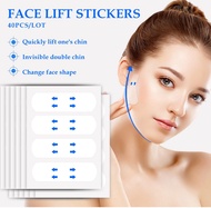 【Quality】 New 40Pc Lifting Face ticker Inviible Tranparent Thin Face Patche Lift Tool V-hape Face Wr