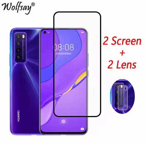 Full Cover Tempered Glass For Huawei Nova 7 5G Screen Protector For Huawei Nova 7 Camera Glass For H