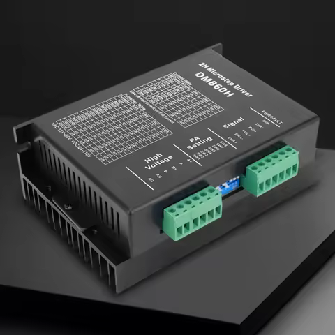 DM860H DM860 Stepper Motor Drive 0-200khz 2 Phase Stepper Driver AC18-80V Or DC 24-110V 2A-7.2A 2H f
