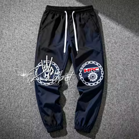 25/26 New Honda Racing Team Fashion Street Retro Y2k Motorcycle Pants Men's Track Rider Quick Drying