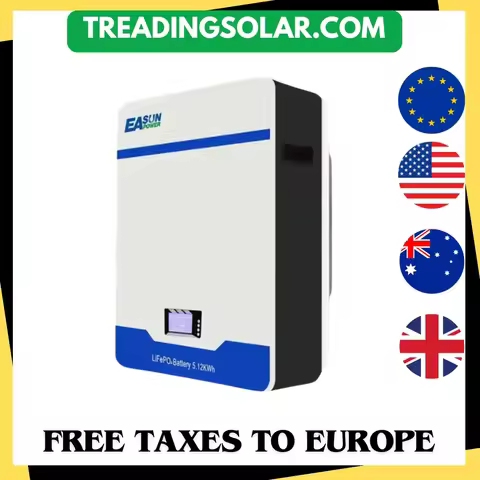 Powerwall LiFePO4 Battery 48V 100AH 200AH Battery 51.2V 5KWH 10KWH Lithium Iron Battery 6000+ Cycle 