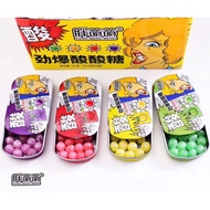 30hop tray of sour candy for girls in genuine tin box