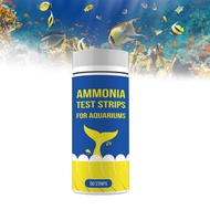 Merydi Ammonia Test Kit for Aquarium Ammonia Test Strips Freshwater Saltwater Fish Tank Testing Ammo