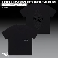 T-shirt Seventeen HOSHI X WOOZI <1st Single AlbumBEAM> Merch ผ้าฝ้ายเสื้อยืด Plus ขนาด Vintage เกาหล
