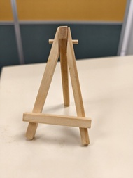 簡約 現代 文青 迷你 小型 可摺疊 木質 三腳架 展示裝飾架 木畫架 相框架 手機支架