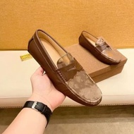 A Men's Leather Shoes Cowhide pvc 38-45