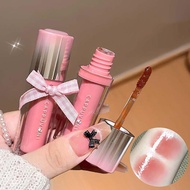 Cappuvini 5 Colors Iced Tea Glass Mirror Lip Glaze Tube Jelly Lip Gloss Transparent Comestics A3u3