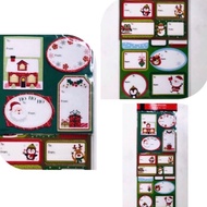 3 Sheets pack Merry Christmas Gift Tag Sticker