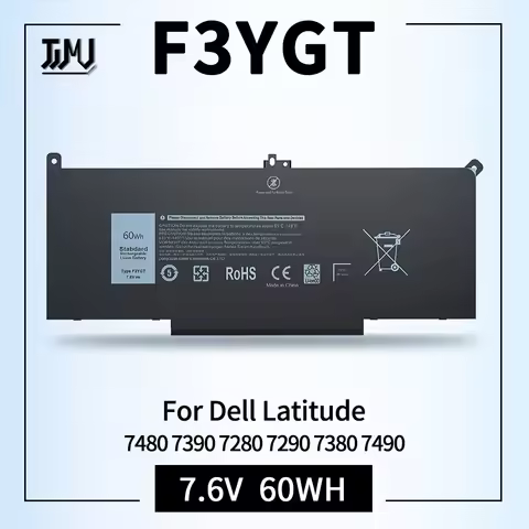 F3YGT 7480 2X39G 60WH Laptop Battery for Dell Latitude 12 7000 7280 7290 13 7380 7390 P29S002 14 748