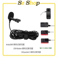 Insta360 X5/GO Ultra/DJI OSMO 360 Action 5 pro/Pocket 3 Microphone Insta360 X5 Accessories DJI Actio
