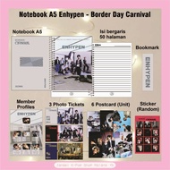 Enhypen Notebook - Border : Carnival (Drunk Dazed) | Enhypen Border Carnival Notebook | Enhypen Drun