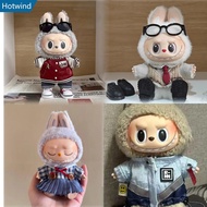 For 15cm Labubu Clothes Fake two striped shirts Reflective assault suit Interchange Jacket Collectio