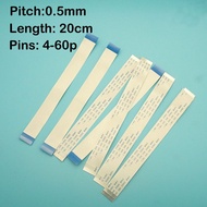 (2 Pc) 0.5mm 20CM 4-60P Pitch Flex Cable Flat FFC Forward Reverse AB Type  4 5 6 7 8 9 10 12 14 16 1