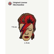 Original DAVID BOWIE Music Band Import Badge Emblem Patch Ziggy Face