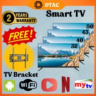 Televisyen Pintar DTac TV Smart 32inch/40inch/43inch/50inch Netflix Hdmi HD LED TV Android Murah