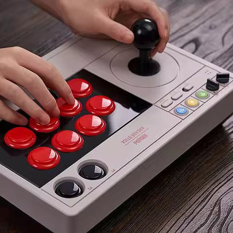 8BitDo Arcade Stick Wireless Wired Bluetooth & 2.4G Wireless USB 8 Buttons Fighting Stick Joystick C