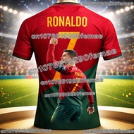 Potdemiel | Limited Fan Edition Ronaldo Number 7 Football Jersey Adults Kids Breathable Lightweight 