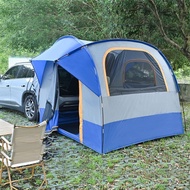 Good Self-driving outdoor camping MPV car SUV car side car tail tent sunshade rainproof mosquito Oxf