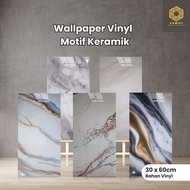 Kawaii Marble VINYL Wall Paper 30 x 60 cm waterproof Cupboard Sticker Wallpaper Dinding