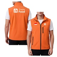 SHOPEE F00D Outdoor Men's Vest, Latest Shopee Food Motorcycle Driver Vest